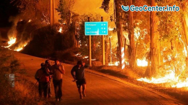 ​Лесные пожары в Чили