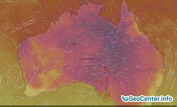 Аномальная жара в Австралии