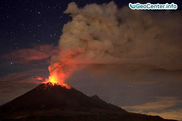 Почти 50 раз за сутки взорвался Мексиканский вулкан Попокатепетль