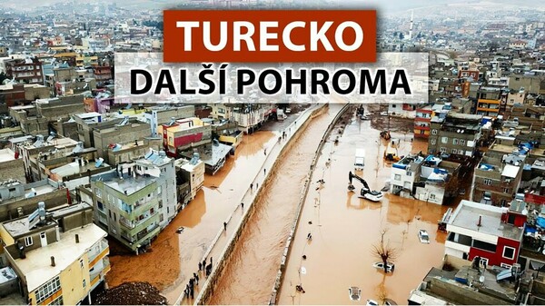 Katastrofy pokračují! Bleskové záplavy v Turecku dnes po únorovém zemětřesení