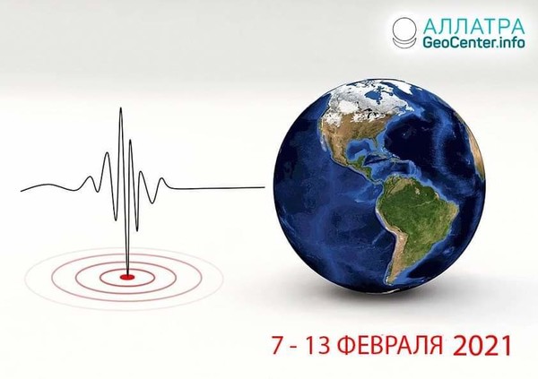 Мощные землетрясения на планете с 7 по 13 февраля 2021 года