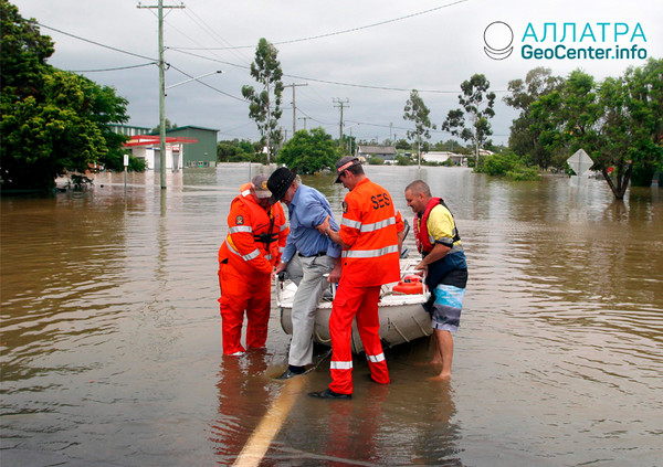 Наводнение в австралийском штате, январь 2019