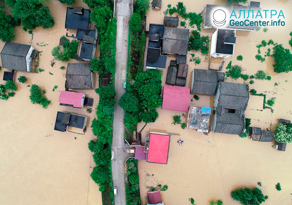 Záplavy v Číne, jún 2019