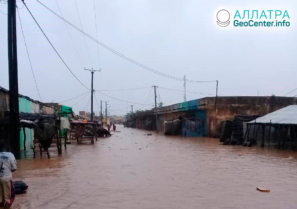 Záplavy v Mauretánii, september 2019
