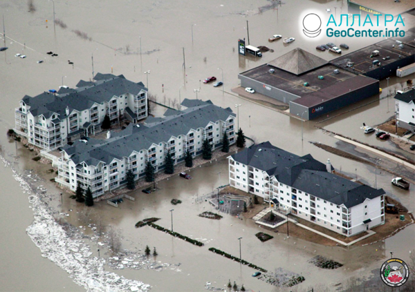 Záplavy v Kanadě a Brazílii, duben 2020