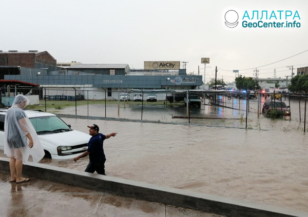 Záplavy v Mexiku, září 2019