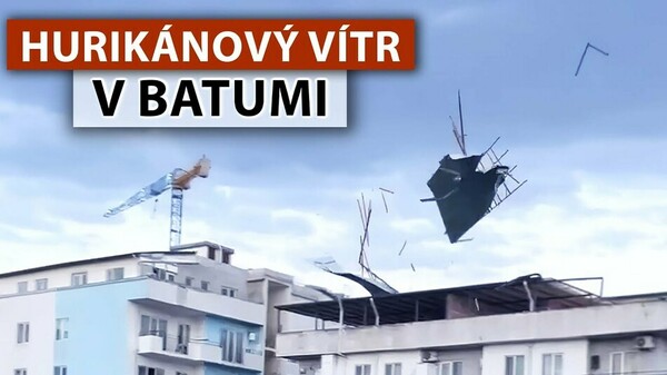 Očití svědci ŠOKOVÁNI! Neočekávaný hurikánový vítr → Bouře v Batumi 2023