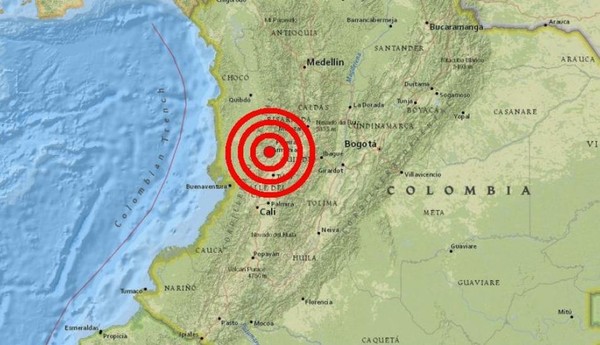 V Kolumbii došlo k podzemnímu otřesu o síle 6,1 stupně, v březnu 2019