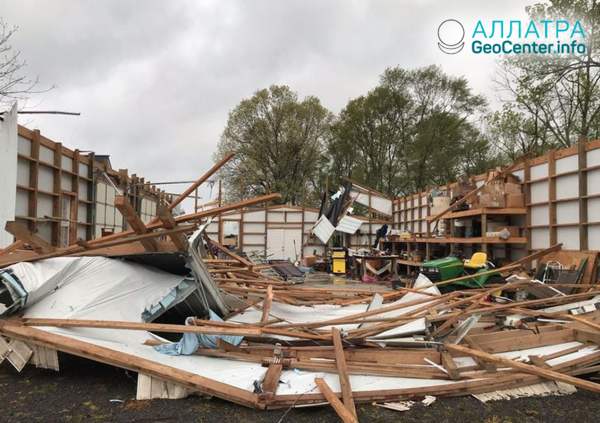 ​Торнадо в Алабаме (США) апрель 2019